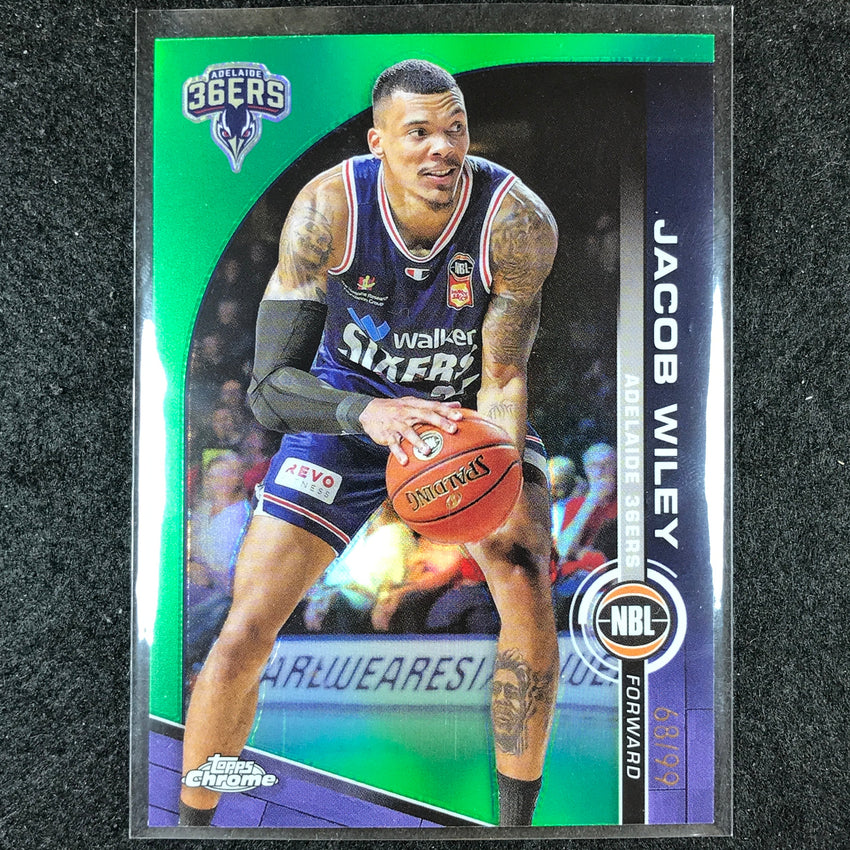 2023-24 Topps Chrome NBL JACOB WILEY Base Green 68/99 #4