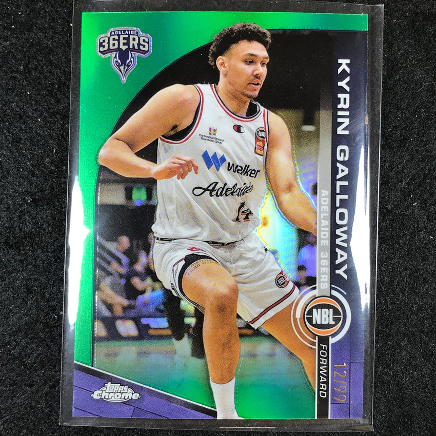 2023-24 Topps Chrome NBL KYRIN GALLOWAY Base Green 12/99 #6