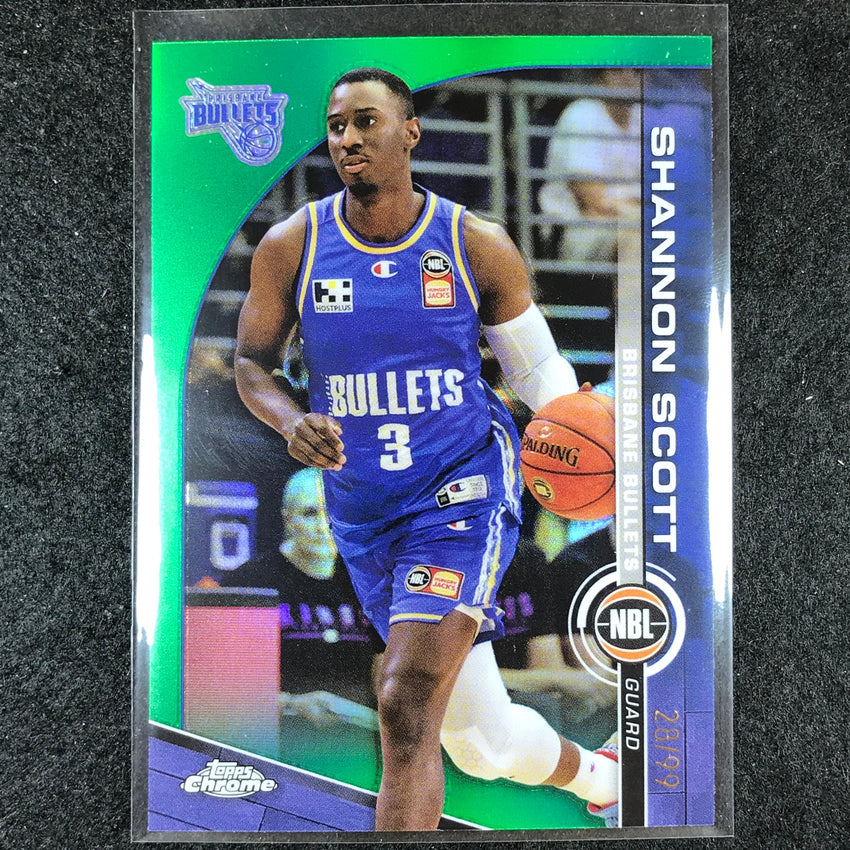 2023-24 Topps Chrome NBL SHANNON SCOTT Base Green 28/99 #19