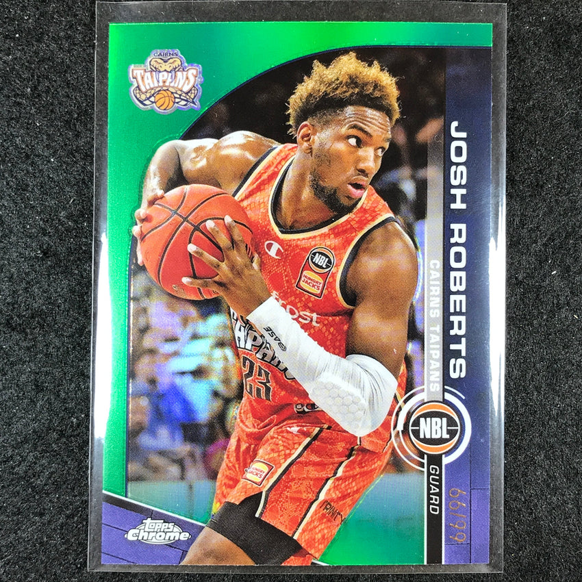 2023-24 Topps Chrome NBL JOSH ROBERTS Base Green 66/99 #21