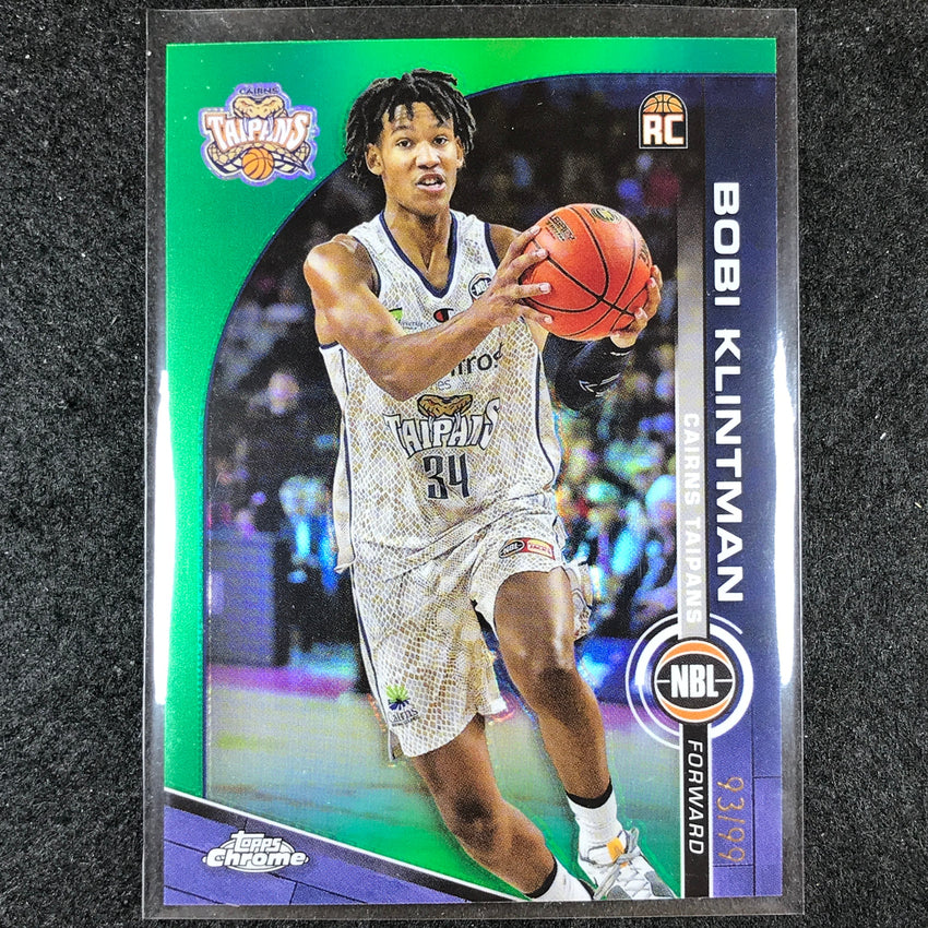 2023-24 Topps Chrome NBL BOBI KLINTMAN Rookie Base Green 93/99 #22
