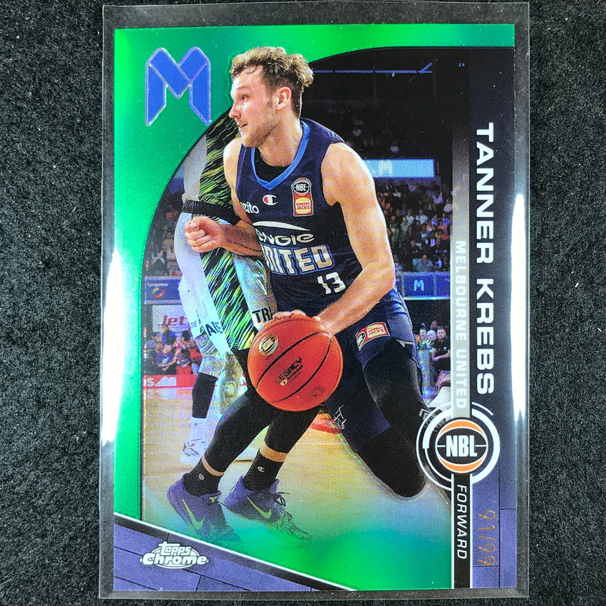 2023-24 Topps Chrome NBL TANNER KREBS Base Green 91/99 #47