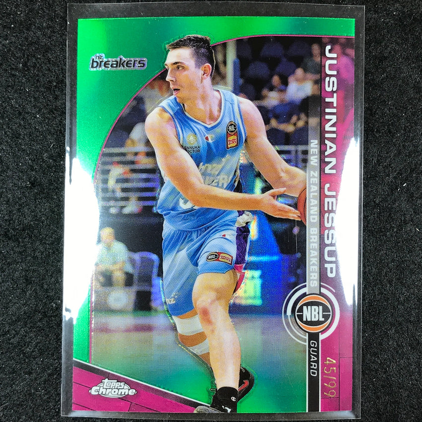 2023-24 Topps Chrome NBL JUSTINIAN JESSUP Base Green 45/99 #55