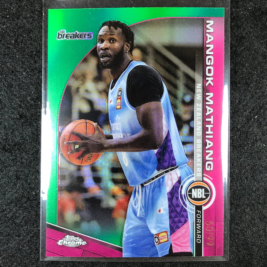 2023-24 Topps Chrome NBL MANGOK MATHIANG Base Green 60/99 #57
