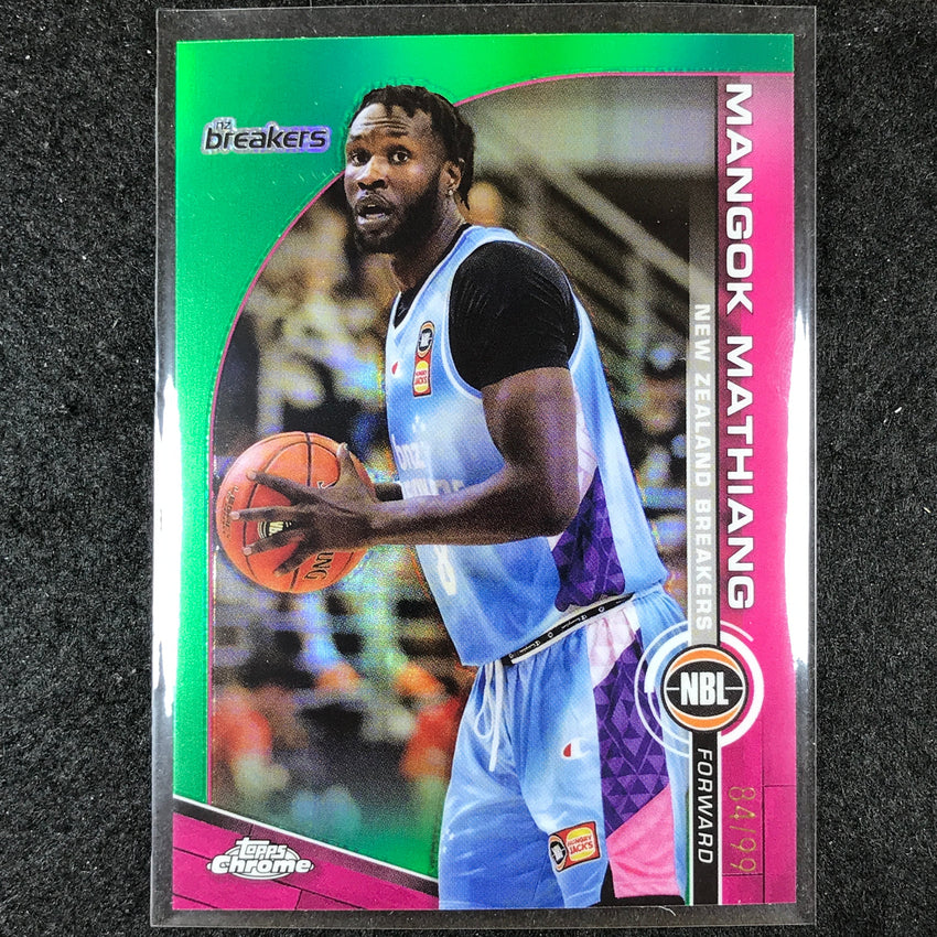 2023-24 Topps Chrome NBL MANGOK MATHIANG Base Green 84/99 #57