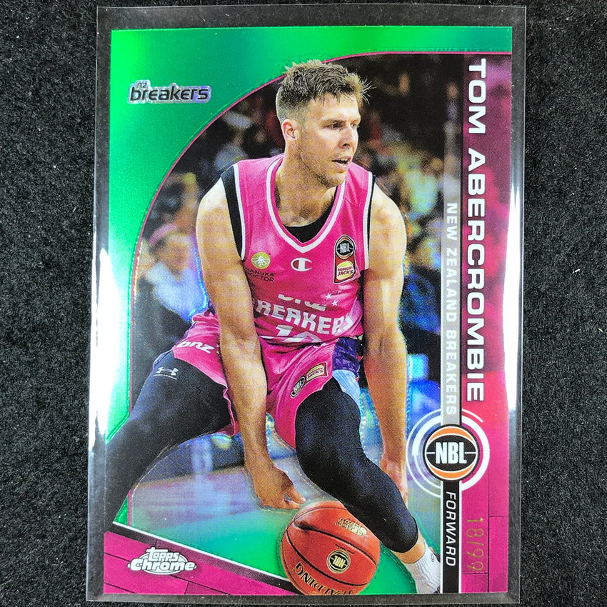 2023-24 Topps Chrome NBL TOM ABERCROMBIE Base Green 18/99 #59
