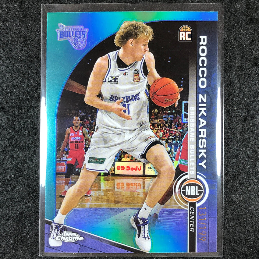 2023-24 Topps Chrome NBL ROCCO ZIKARSKY Rookie Base Aqua 131/199 #17