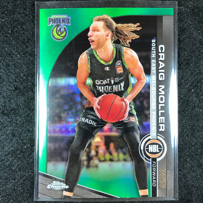 2023-24 Topps Chrome NBL CRAIG MOLLER Base Green 36/99 #71