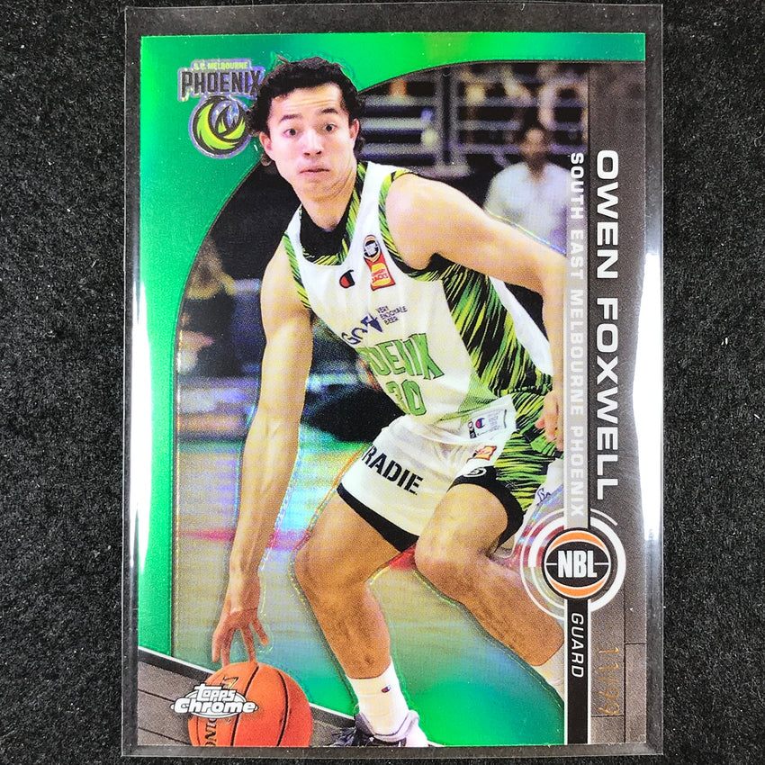 2023-24 Topps Chrome NBL OWEN FOXWELL Base Green 11/99 #78