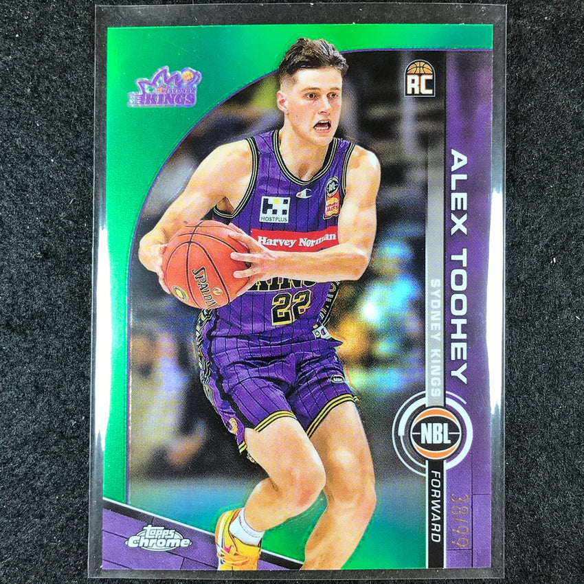 2023-24 Topps Chrome NBL ALEX TOOHEY Rookie Base Green 38/99 #82