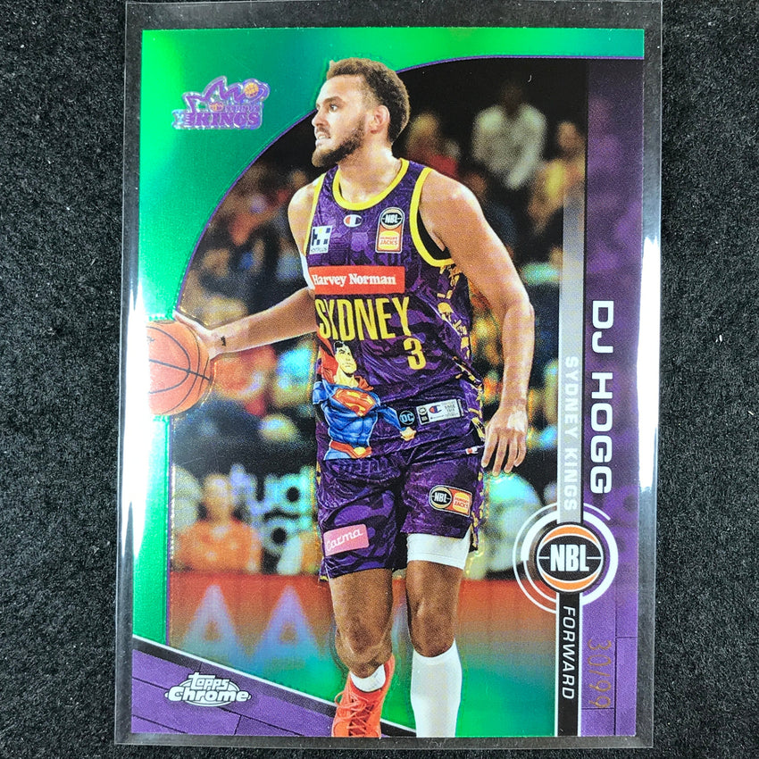 2023-24 Topps Chrome NBL DJ HOGG Base Green 30/99 #84