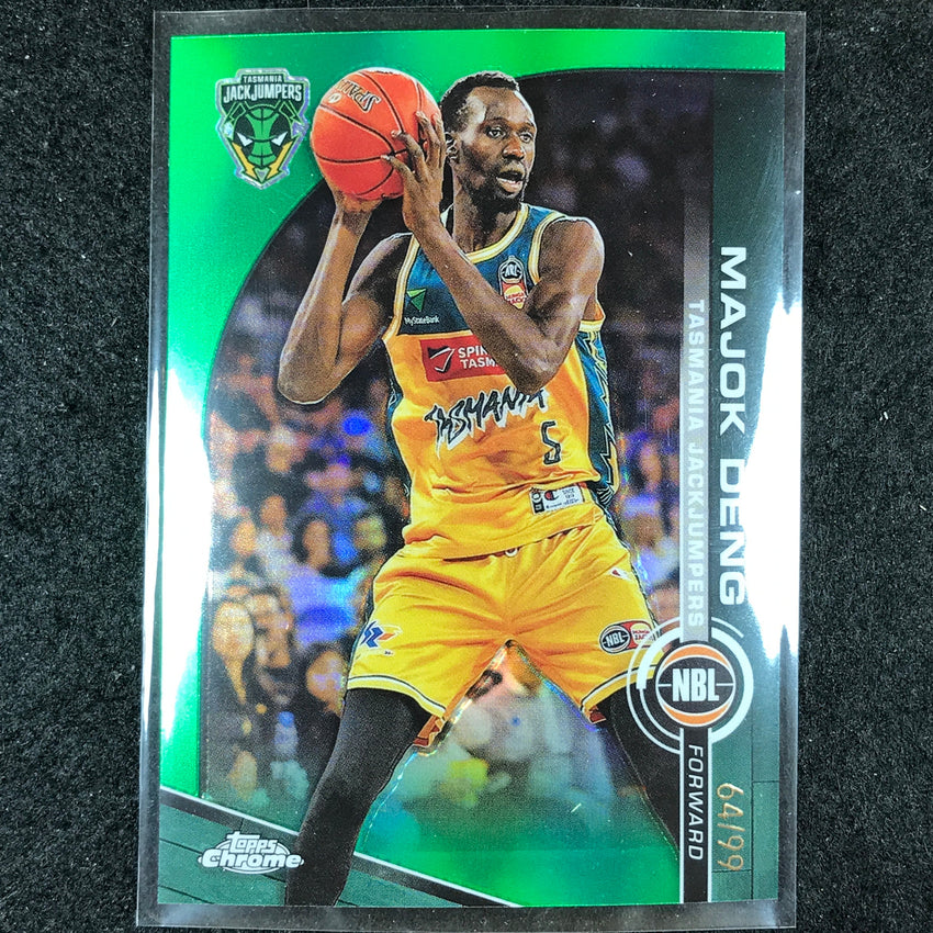 2023-24 Topps Chrome NBL MAJOK DENG Base Green 64/99 #95
