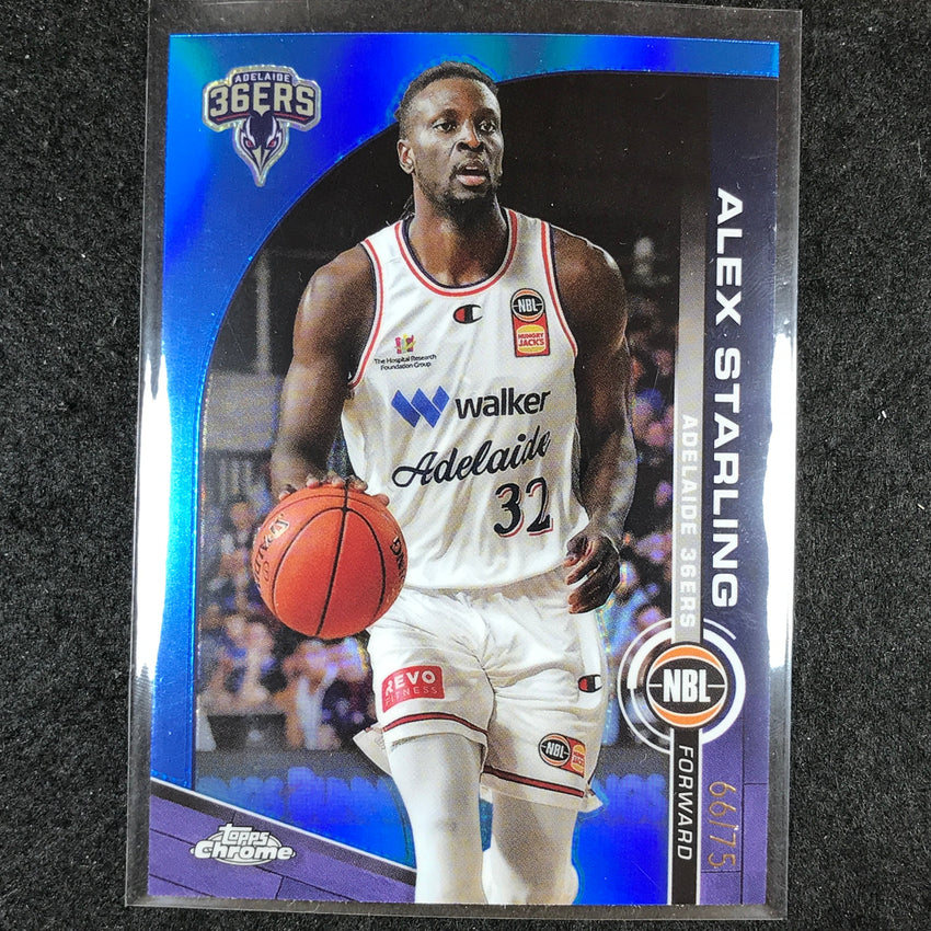 2023-24 Topps Chrome NBL ALEX STARLING Base Blue 66/75 #1