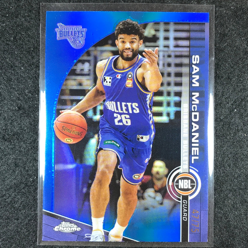 2023-24 Topps Chrome NBL SAM MCDANIEL Base Blue 47/75 #18