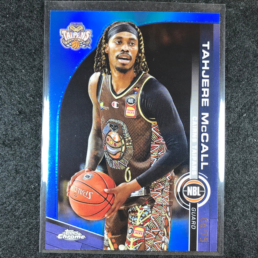 2023-24 Topps Chrome NBL TAHJERE MCCALL Base Blue 6/75 #29