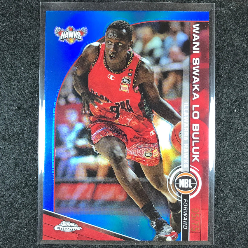 2023-24 Topps Chrome NBL WANI SWAKA LO BULUK Base Blue 5/75 #39