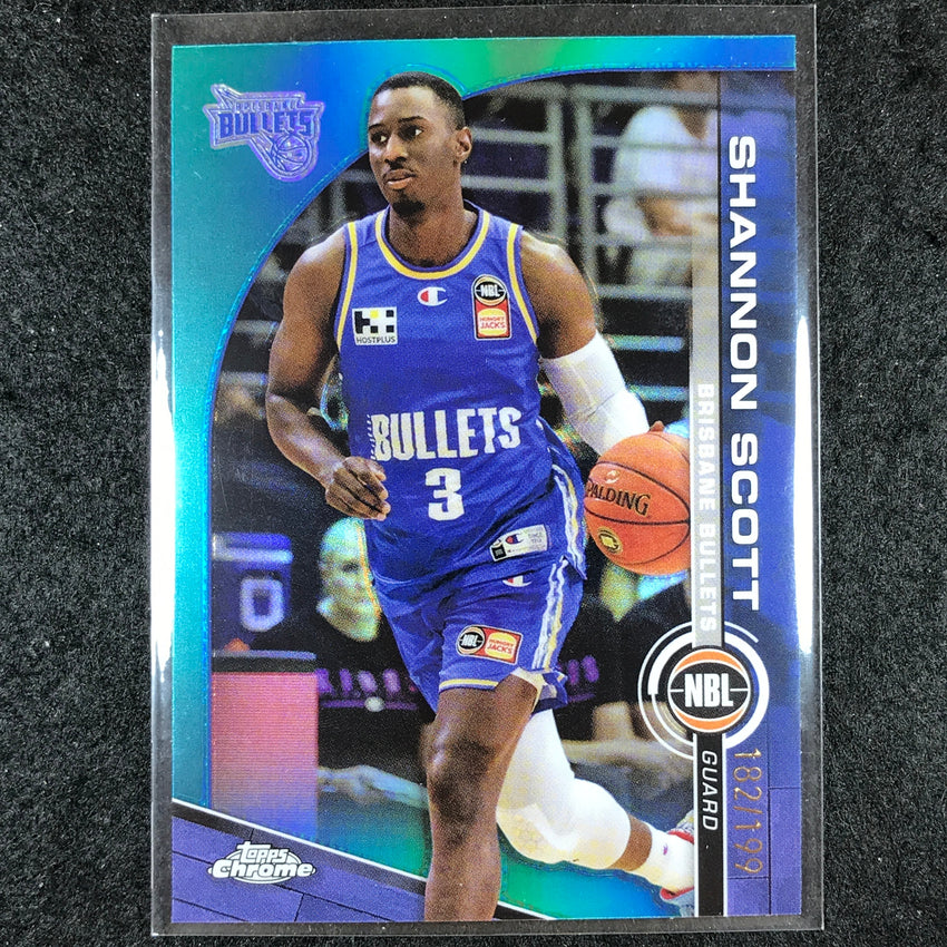 2023-24 Topps Chrome NBL SHANNON SCOTT Base Aqua 182/199 #19