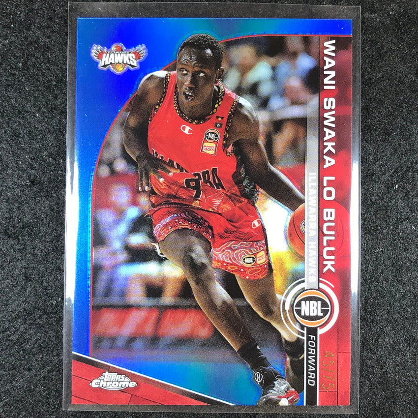 2023-24 Topps Chrome NBL WANI SWAKA LO BULUK Base Blue 45/75 #39