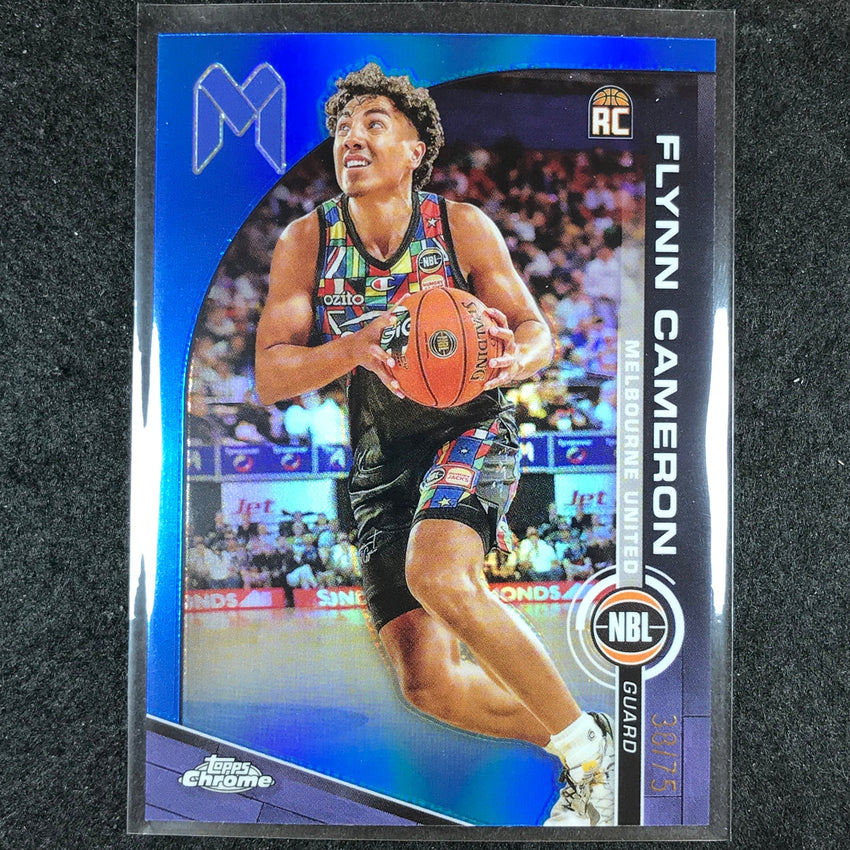 2023-24 Topps Chrome NBL FLYNN CAMERON Rookie Base Blue 38/75 #45