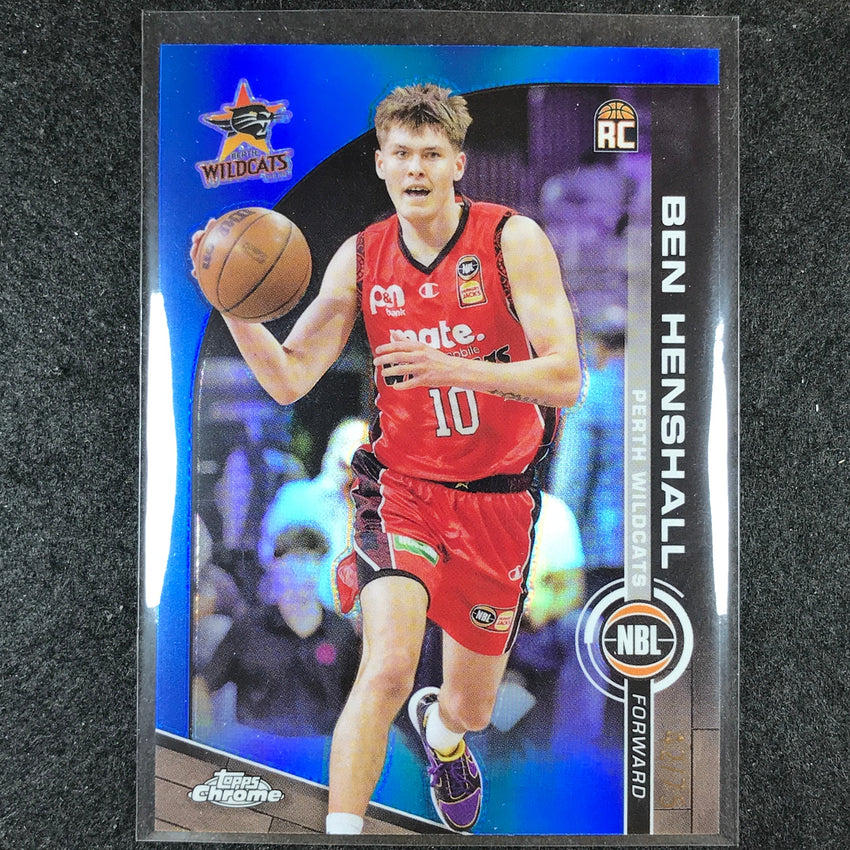 2023-24 Topps Chrome NBL BEN HENSHALL Rookie Base Blue 42/75 #62