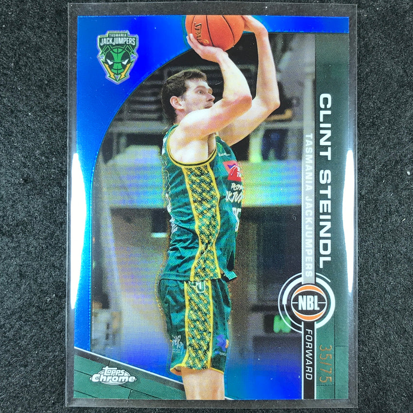 2023-24 Topps Chrome NBL CLINT STEINDL Base Blue 35/75 #92