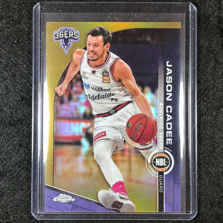 2023-24 Topps Chrome NBL JASON CADEE Base Gold 22/50 #10