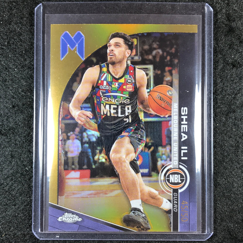 2023-24 Topps Chrome NBL SHEA ILI Base Gold 45/50 #50