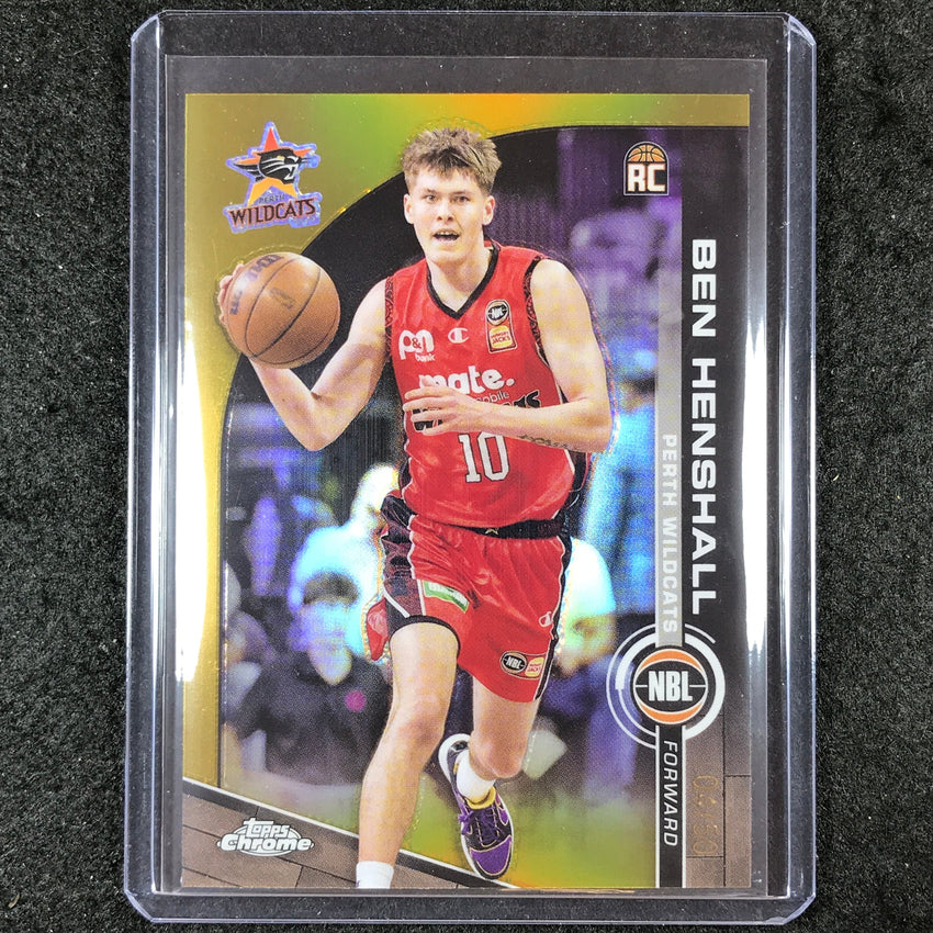2023-24 Topps Chrome NBL BEN HENSHALL Rookie Base Gold 4/50 #62