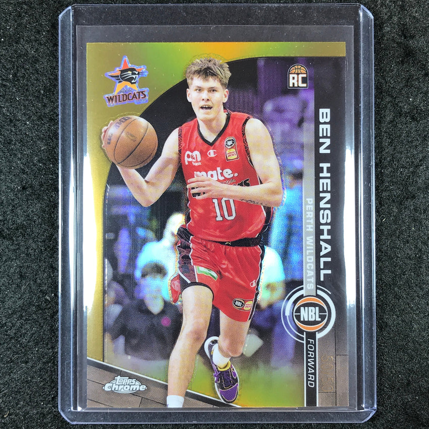2023-24 Topps Chrome NBL BEN HENSHALL Rookie Base Gold 50/50 #62