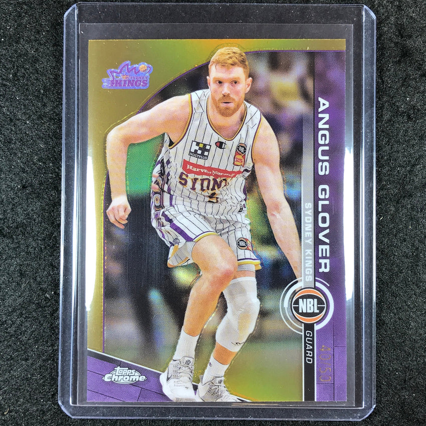 2023-24 Topps Chrome NBL ANGUS GLOVER Base Gold 40/50 #83