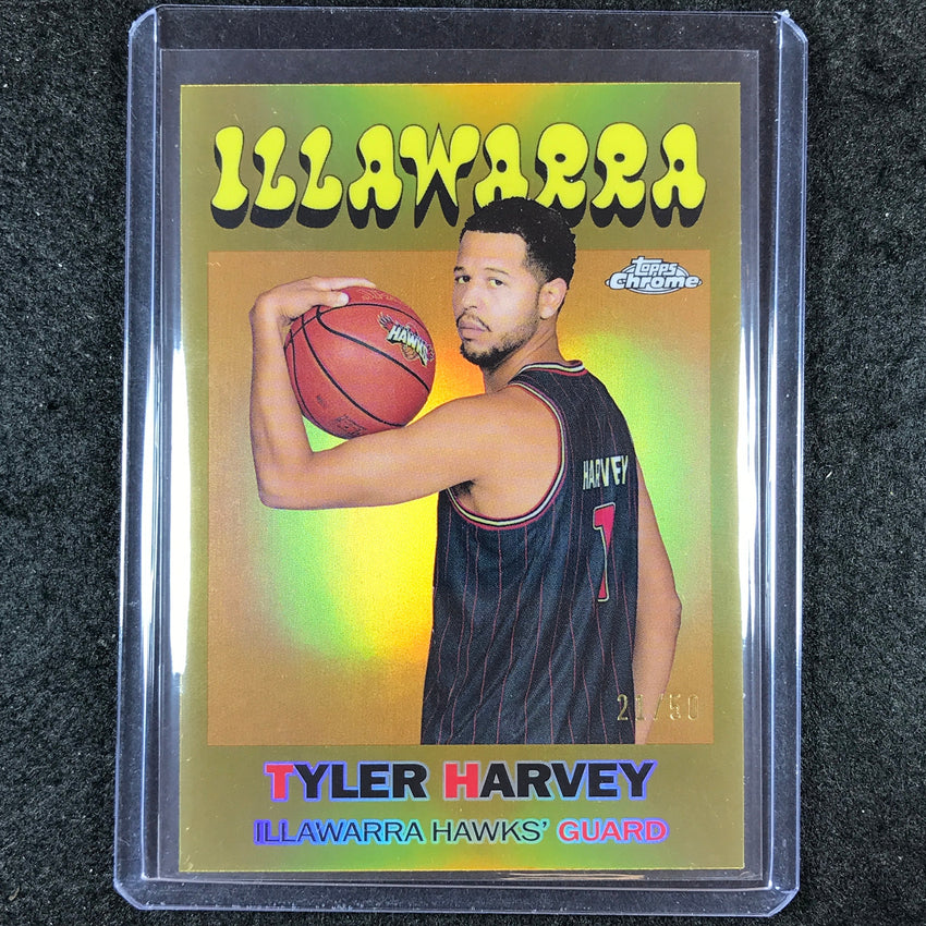 2023-24 Topps Chrome NBL TYLER HARVEY 1971 Topps Gold 21/50 #1