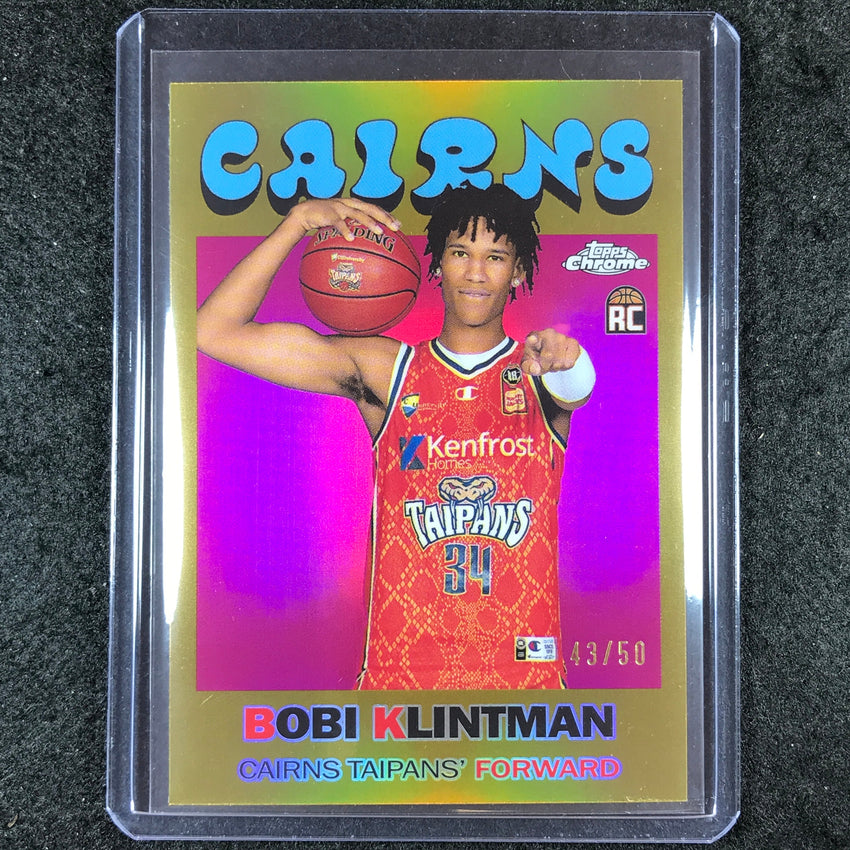 2023-24 Topps Chrome NBL BOBI KLINTMAN 1971 Topps Rookie Gold 43/50 #15