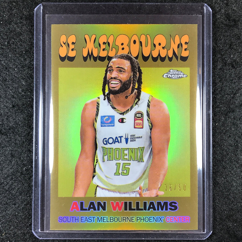 2023-24 Topps Chrome NBL ALAN WILLIAMS 1971 Topps Gold 36/50 #18