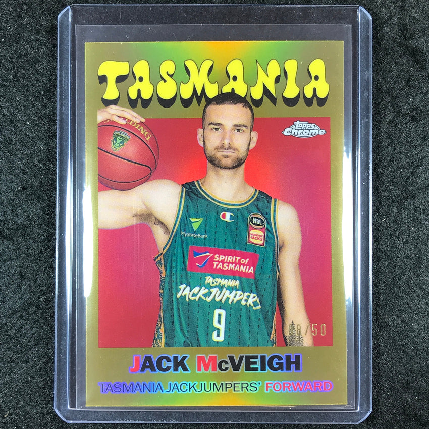 2023-24 Topps Chrome NBL JACK MCVEIGH 1971 Topps Gold 8/50 #23