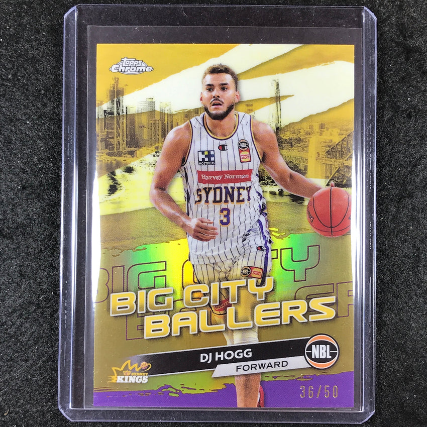 2023-24 Topps Chrome NBL DJ HOGG Big City Ballers Gold 36/50 #22