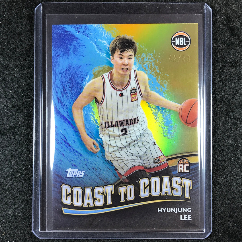 2023-24 Topps Chrome NBL HYUNJUNG LEE Coast to Coast Rookie Gold 42/50 #14
