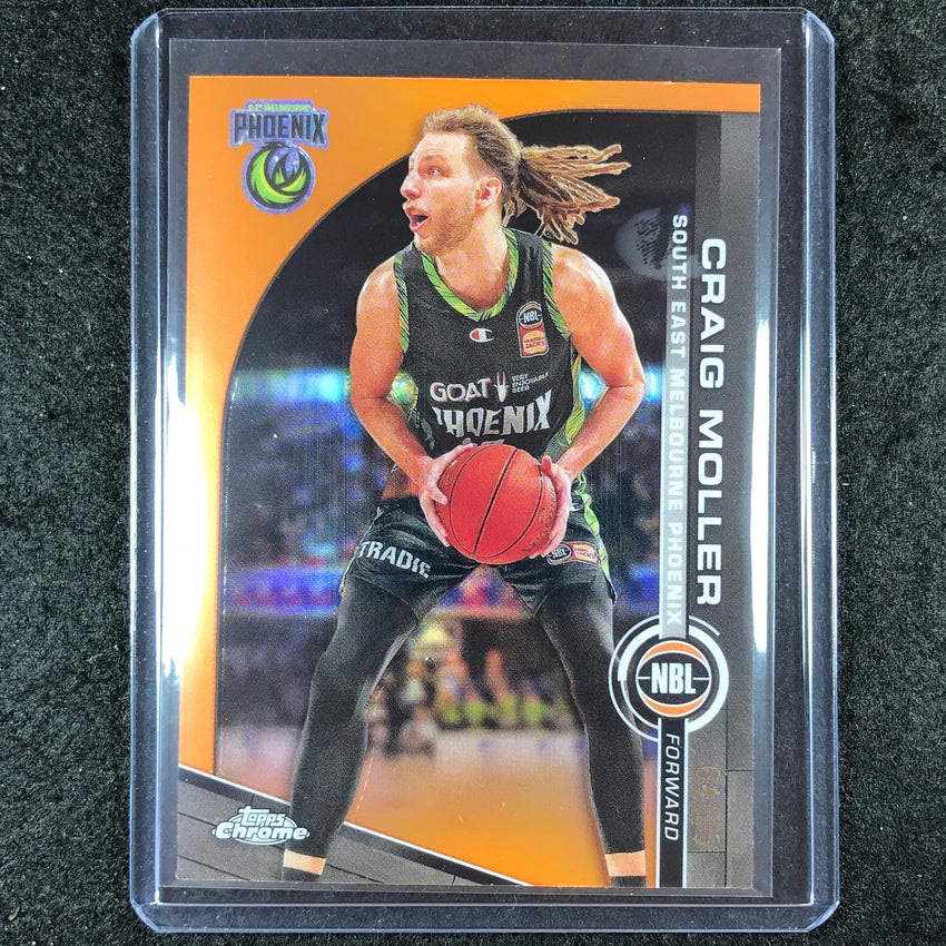 2023-24 Topps Chrome NBL CRAIG MOLLER Base Orange 4/25 #71