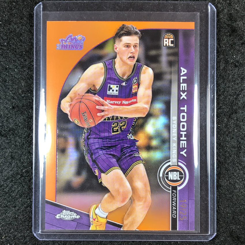 2023-24 Topps Chrome NBL ALEX TOOHEY Rookie Base Orange 19/25 #82