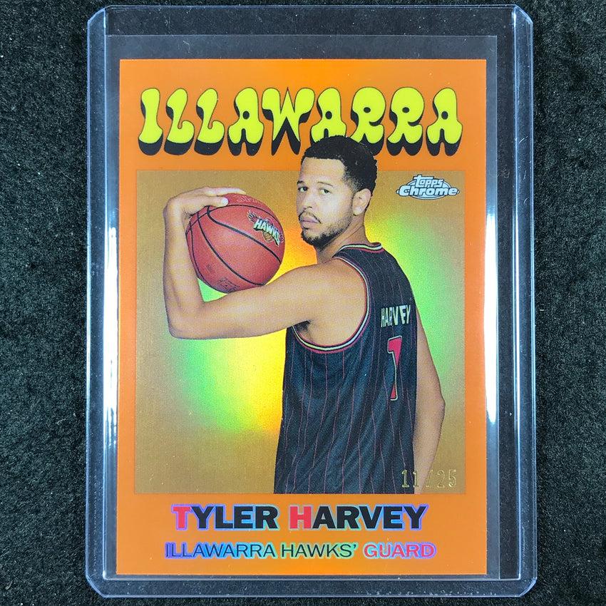 2023-24 Topps Chrome NBL TYLER HARVEY 1971 Topps Orange 11/25 #1