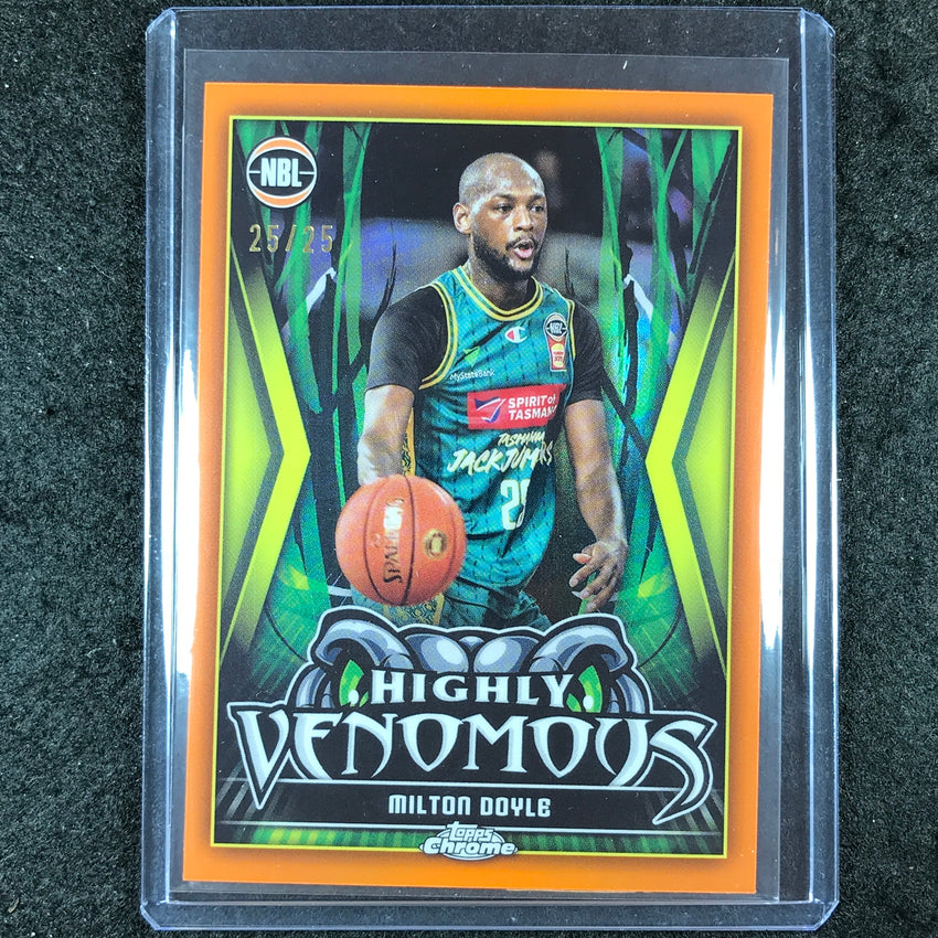 2023-24 Topps Chrome NBL MILTON DOYLE Highly Venemous Orange 25/25 #10