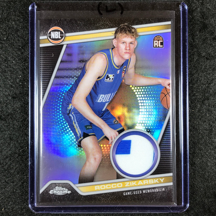 2023-24 Topps Chrome NBL ROCCO ZIKARSKY NBL Relics Rookie Jersey #5 (L)