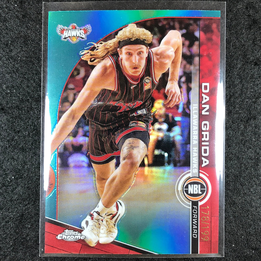 2023-24 Topps Chrome NBL DAN GRIDA Base Aqua 178/199 #32