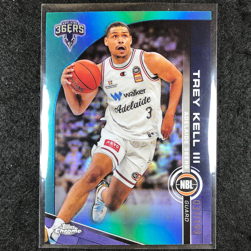 2023-24 Topps Chrome NBL TREY KELL III Base Aqua 37/199 #5