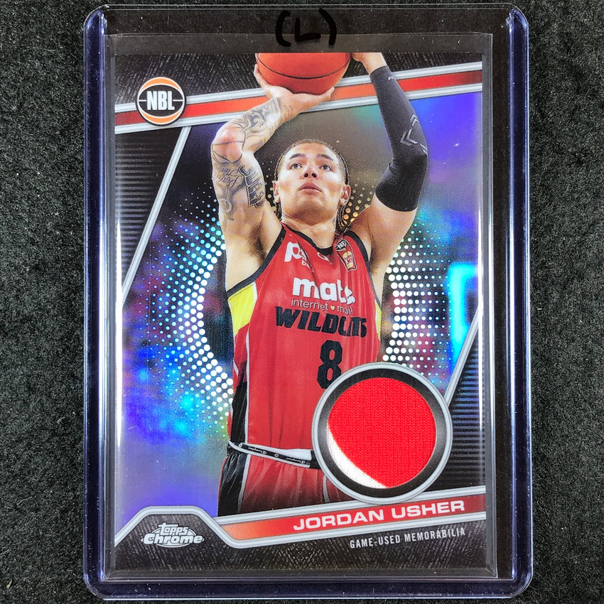 2023-24 Topps Chrome NBL JORDAN USHER NBL Relics Jersey #27 (L)