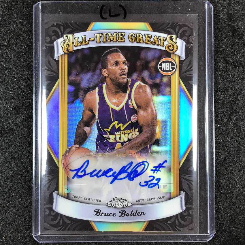 2023-24 Topps Chrome NBL BRUCE BOLDEN All-Time Greats Auto #BB (L)