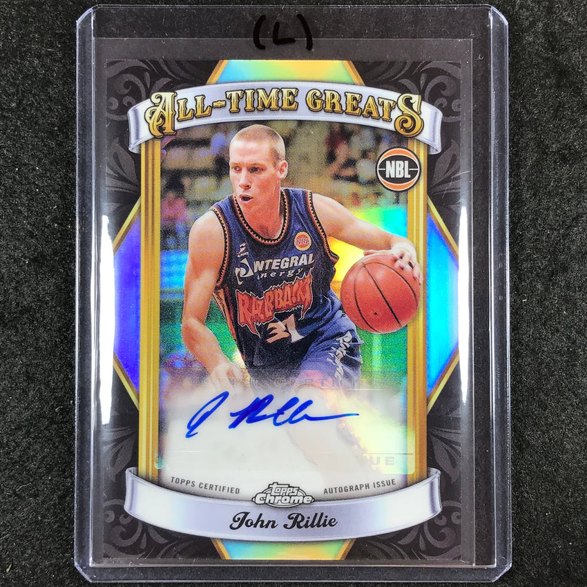 2023-24 Topps Chrome NBL JOHN RILLIE All-Time Greats Auto #JR (L)