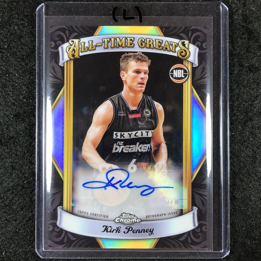 2023-24 Topps Chrome NBL KIRK PENNEY All-Time Greats Auto #KP (L)