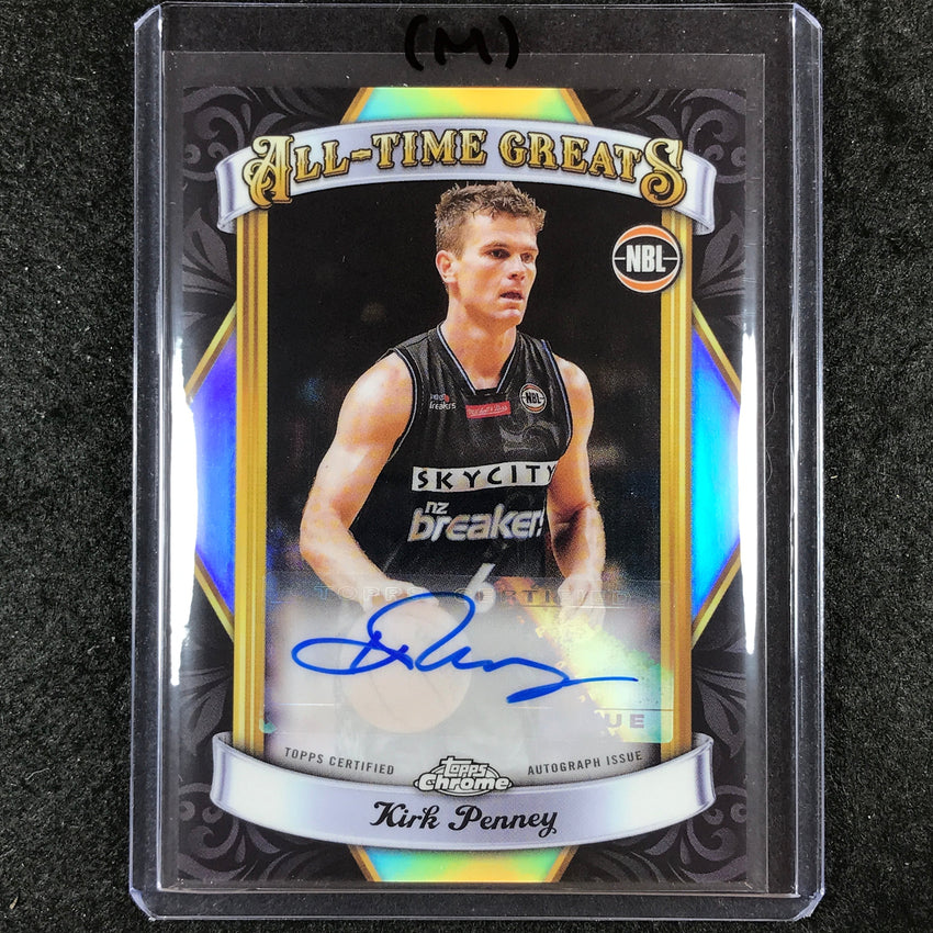 2023-24 Topps Chrome NBL KIRK PENNEY All-Time Greats Auto #KP (M)