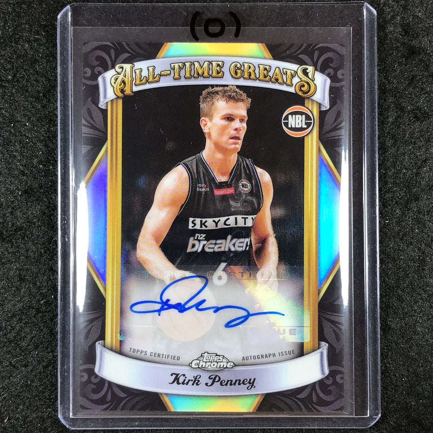 2023-24 Topps Chrome NBL KIRK PENNEY All-Time Greats Auto #KP (O)