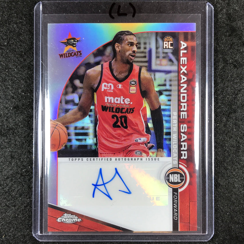 2023-24 Topps Chrome NBL ALEXANDRE SARR NBL Rookie Auto #AS (L)